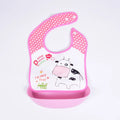 Soft Waterproof Cartoon Printed Adjustable Baby Bibs
