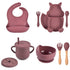 8 Pcs Baby/Kids Anti-Slip Soft Silicone Tableware Set childrensterritory