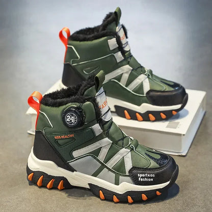 Kids Boys Plush Fashion Winter Warm Fur Shoes childrensterritory