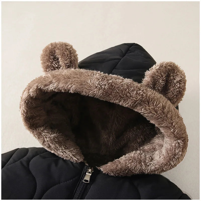 Baby Kids Long-Sleeved Casual Winter Jumpsuits