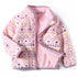 Little Girls Printed Winter Fleece Jackets childrensterritory