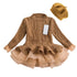 Kids Girls Ruffle Long Sleeve Warm Princess Dresses childrensterritory