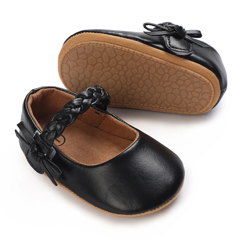 Cute Lace Design Baby Girl Non Slip Princess Crib Shoes