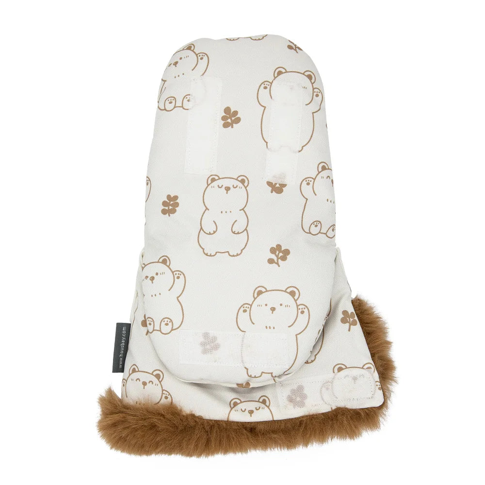 Waterproof Cute Bear Design Warm 1 Pair Stroller Gloves childrensterritory