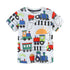 Boys Train Cartoon Print Casual Summer T-shirt childrensterritory