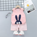 2PCS Cotton T-Shirts and Shorts Set for Toddler Boys Girls childrensterritory