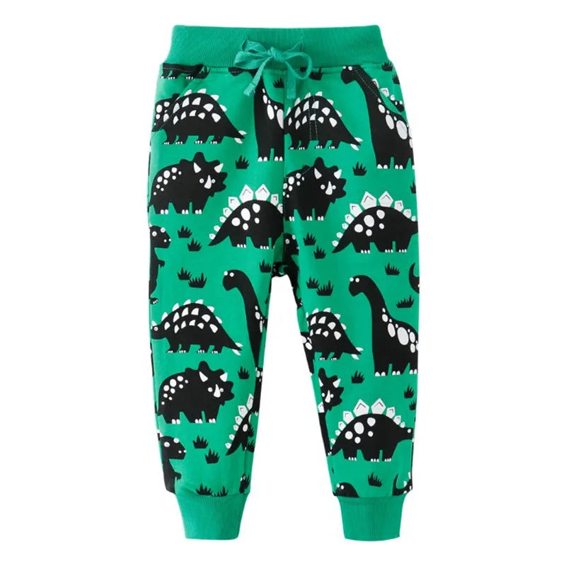 Kids Boys Full Length Animals Print Sweatpants