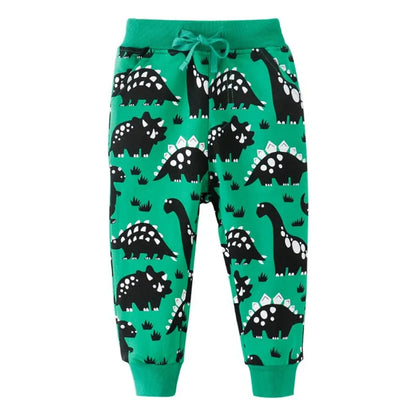 Kids Boys Full Length Animals Print Sweatpants childrensterritory