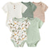 Cartoon Print Sleeveless 5Pieces Newborn Cotton Bodysuits childrensterritory