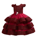 Kids Girls Elegant Tutu Flower Princess Party Dresses childrensterritory