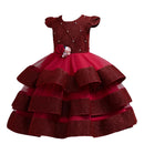 Kids Girls Elegant Tutu Flower Princess Party Dresses childrensterritory