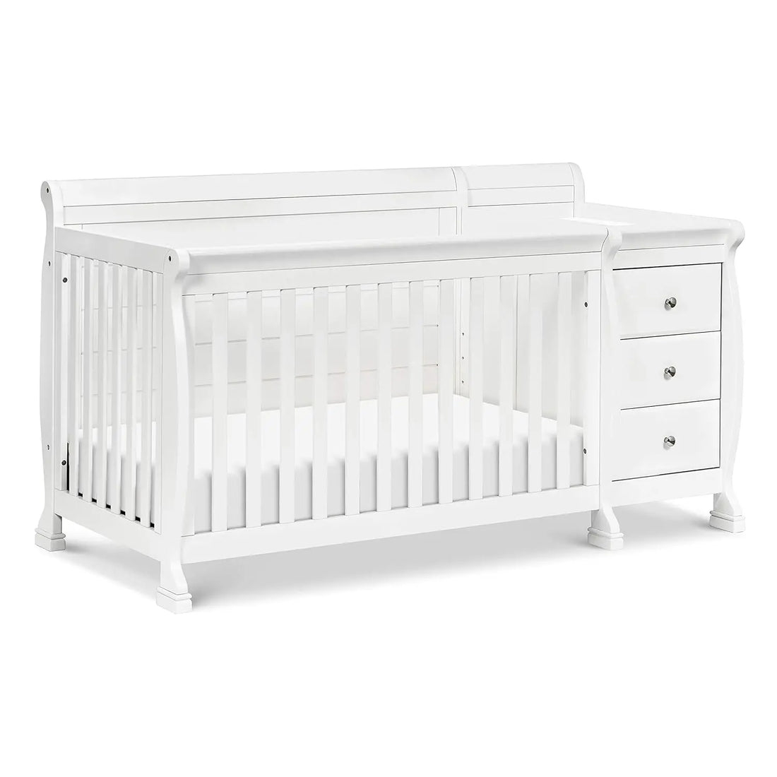 The 4-in-1 White Convertible Crib and Changer Combo childrensterritory
