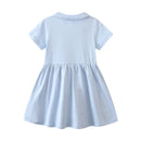 Floral Print Vintage Summer Dress for Kids Girls childrensterritory