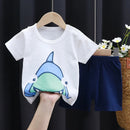 Little Boys Girls Cartoon Print Cotton Clothing Sets childrensterritory