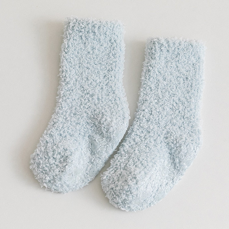Coral Fleece Thick Newborn/Kids Socks Leg Warmers childrensterritory