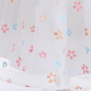 Kids Girls Colorful Flowers' Design Prom Party White Dress childrensterritory