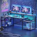 LED Computer Desk with Long Monitor Stand childrensterritory
