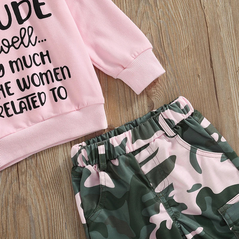 Girls' Long-Sleeved Winter Clothing Set