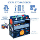 Space Adventures Design 6 Bin Kids Toy Organizer childrensterritory