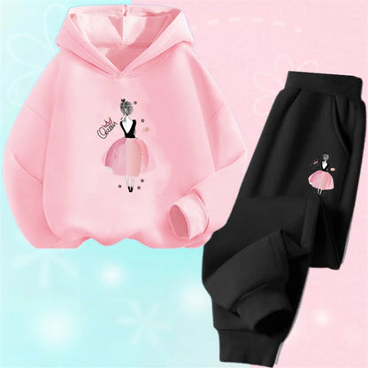 Girls 2 Pieces Casual Korean Style Sports Suits for Spring childrensterritory