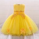 Beaded Sequined First Birthday Party Dresses for Baby Girls childrensterritory