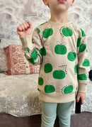 Cartoon Letter Print Kids Girls Sweatshirts childrensterritory
