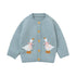 Cartoon Goose Design Baby Knitted Cardigan childrensterritory
