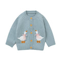 Cartoon Goose Design Baby Knitted Cardigan childrensterritory
