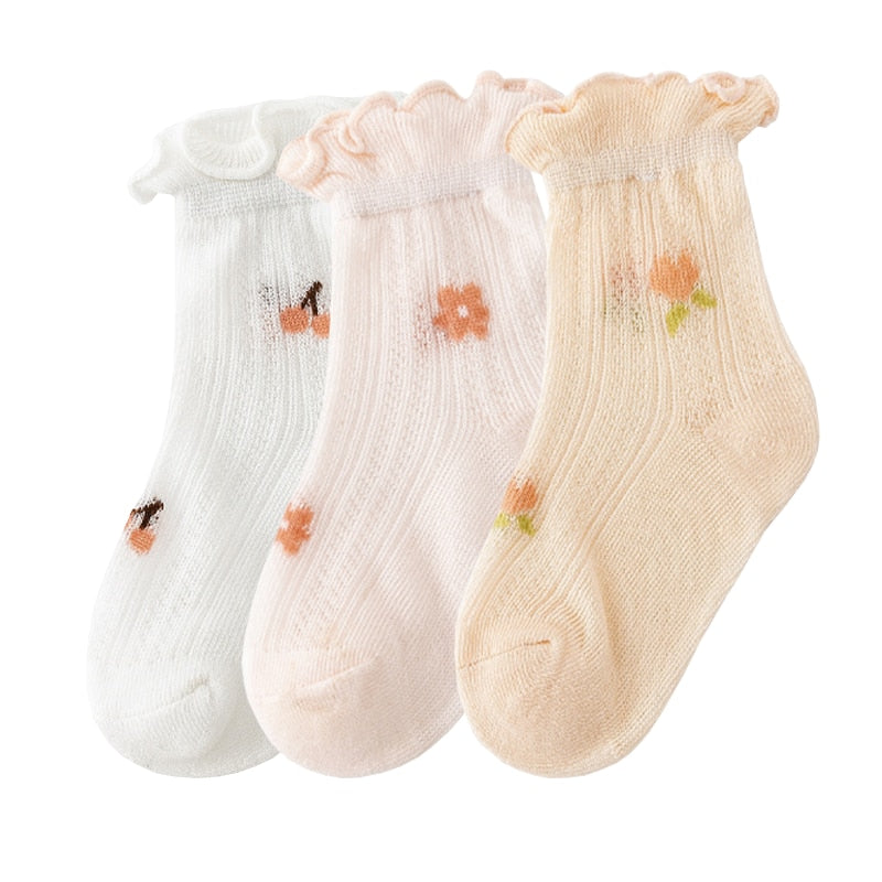 3Pair/lot New Thin Casual Baby/Toddler Summer Socks childrensterritory