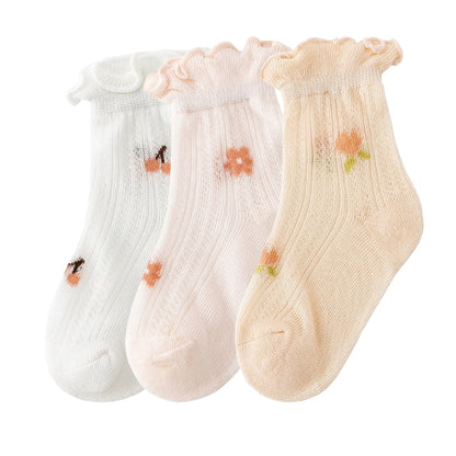 3Pair/lot New Thin Casual Baby/Toddler Summer Socks childrensterritory