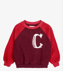 Letter Print Designer Children's Plus Fleece Hoodies childrensterritory