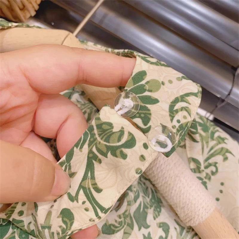 Floral Print Kids Girls Summer Clothing Set