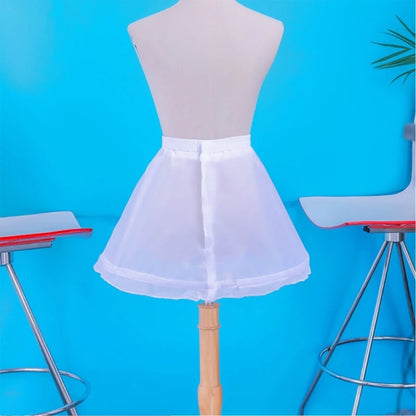 Kids Girls Lace Design 3 Hoops Underskirt for Dresses