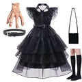 Wednesday Addams Kids Easter Halloween Party Costumes childrensterritory