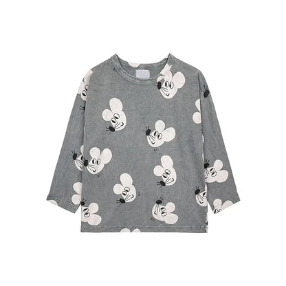 Kids Boys and Girls Trendy Long Sleeve Cool Cartoon Tops childrensterritory