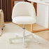 Wheeled, Armless Office Chair with Lumbar Support childrensterritory