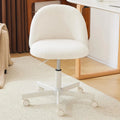 Wheeled, Armless Office Chair with Lumbar Support childrensterritory