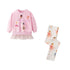 Cartoon Dancing Girls Print Sweatshirts and Leggings Sets For Kids childrensterritory