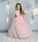 Girls' A-Line Flower Girl Dress with Heart-Shaped Back for Prom childrensterritory