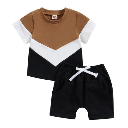 Baby Boys Short Sleeve Tops and Shorts Set for Summer childrensterritory