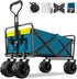 Collapsible Beach Wagon Cart for Sand Camping with Large Wheels childrensterritory