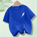 Kids 100% Full Battery Design T-shirts for Summer childrensterritory