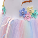 Kids Girls Unicorn Design Christening Gown or Cosplay Costume childrensterritory