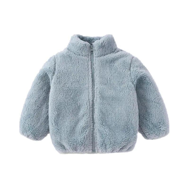 Kids’ Long-Sleeve Winter Casual Soft Jacket