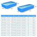 2/3M Big Rectangular Inflatable Swimming Pool for Family
