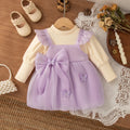 Girls’ Elegant Party Dresses With Bow Design