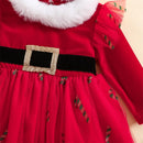 Baby Girls Christmas 2 Piece Dress & Bow Headband childrensterritory