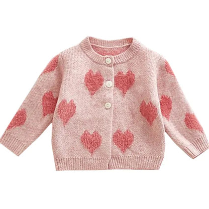 Baby Girls Long Sleeve Embroider Knit Cardigan childrensterritory