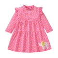 Long Sleeves Unicorn Print Casual Dresses For Girls childrensterritory