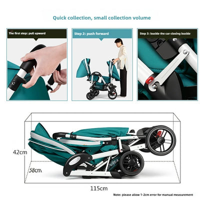 Removable and Washable Twin Umbrella Baby Stroller childrensterritory